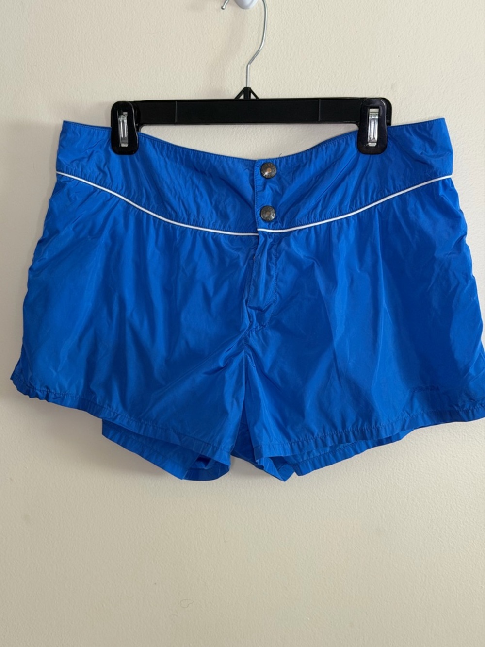 Prada Swim Shorts Blue Nylon IT 54 Fits M 34 Authentic COA Unisex Short Designer